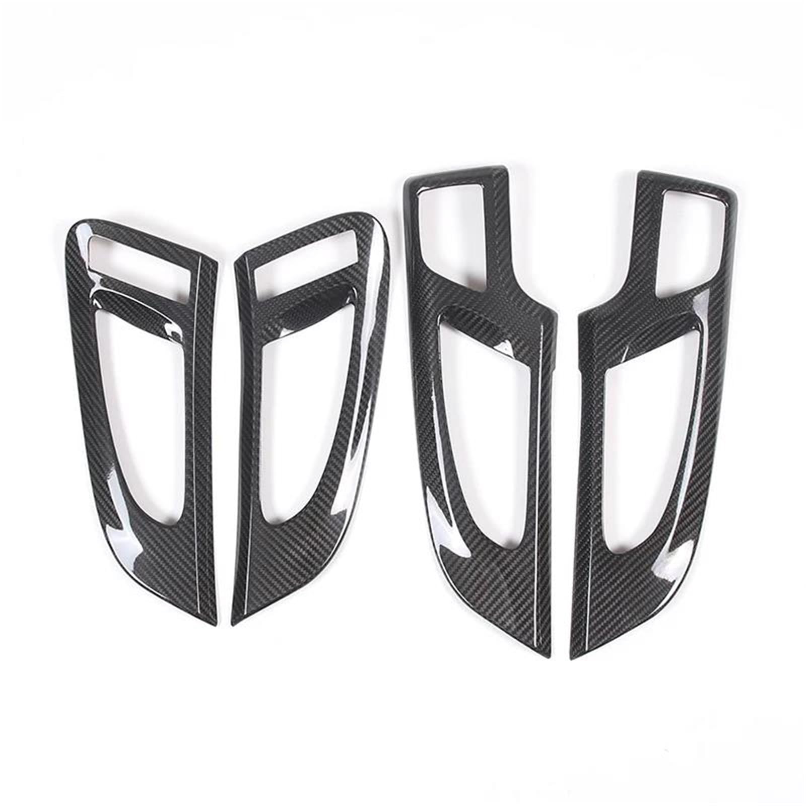 Interieur Dekor Carbon Fiber Auto Innen Tür Griff Rahmen Abdeckung Dekoration Aufkleber Trim Für Cayenne 2011-2017 Innen Interieur TüRverkleidungen Dekor(Style B-Black) von QFJFBGGH