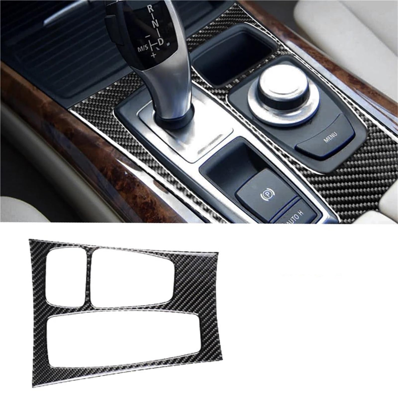 Interieur Dekor Carbon Fiber Muster Auto Innen Getriebe Shift Panel Aufkleber Dekorative Abdeckung Trim Für X5 E70 2007-2009 Interieur TüRverkleidungen Dekor Interieur Dekor Carbon Fiber Muster Auto Innen Getriebe Shift Panel Aufkleber Dekorative Abdeckung Trim Für X5 E70 2007-2009 Interieur TüRverkleidungen Dekor von QFJFBGGH