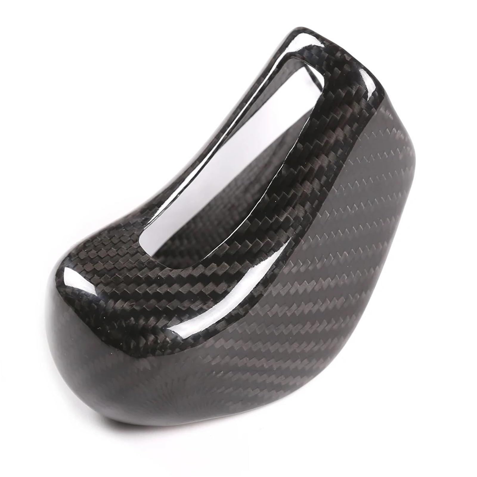 Interieur Dekor Carbon Fiber Muster Auto Schaltknauf Kopf Abdeckung Trim Für Maserati Für Ghibli Für Quattroporte Interieur TüRverkleidungen Dekor(Stil a) von QFJFBGGH