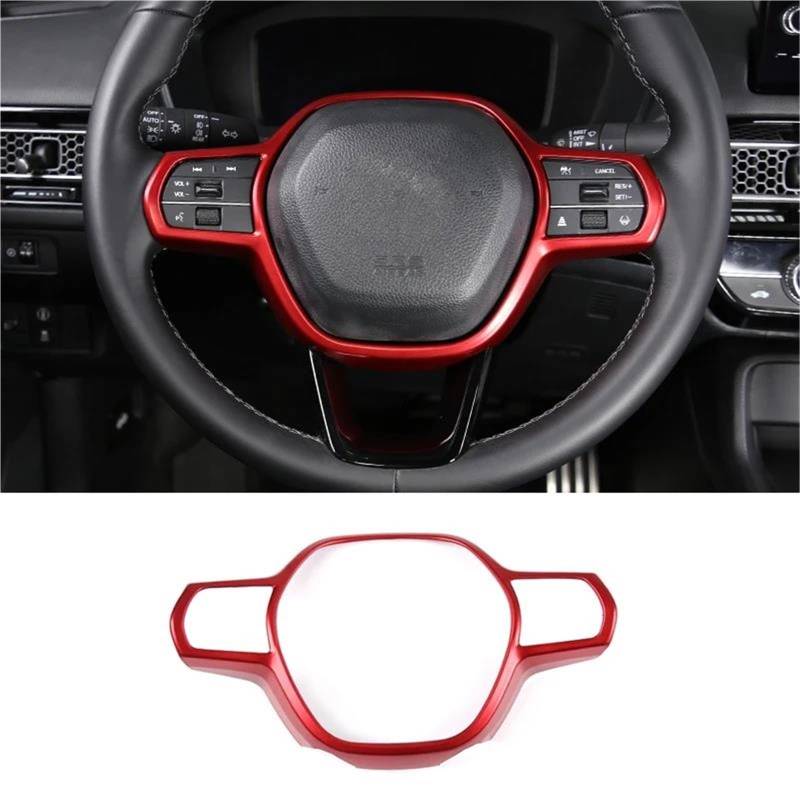 Interieur Dekor Carbon Fiber Style Auto Lenkrad Dekoration Abdeckung Trim Rahmen Aufkleber Für Civic 11th 2022 Innen Interieur TüRverkleidungen Dekor(Style D) von QFJFBGGH