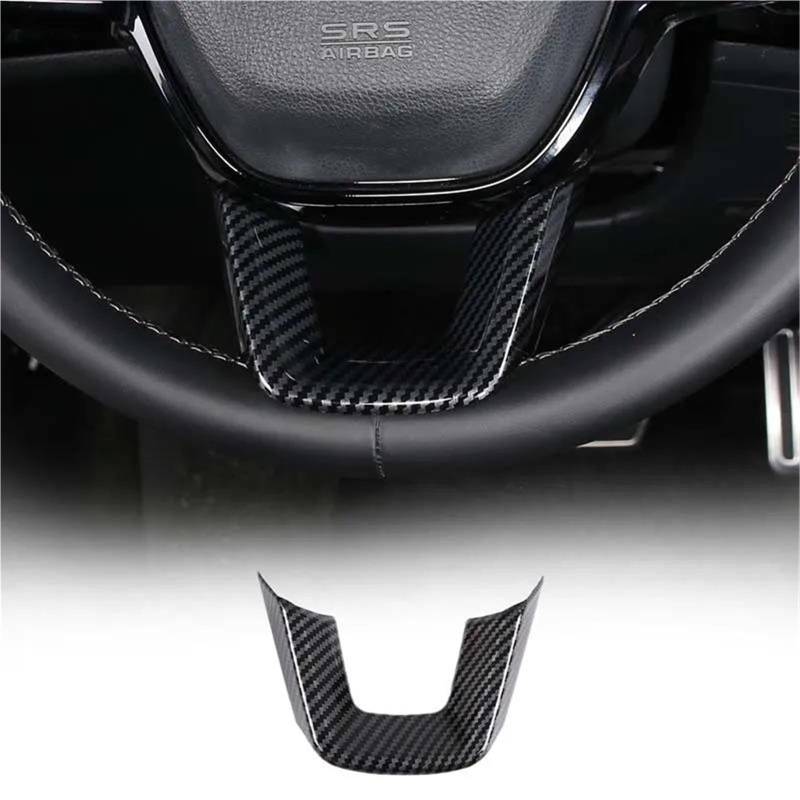 Interieur Dekor Carbon Fiber Style Auto Lenkrad Dekoration Abdeckung Trim Rahmen Aufkleber Für Civic 11th 2022 Innen Interieur TüRverkleidungen Dekor(Style E) von QFJFBGGH