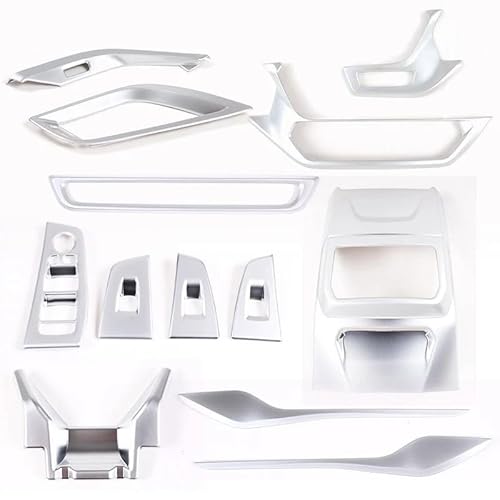 Interieur Dekor Für 1 2 Serie Für F40 F44 2020-2024 ABS Innen Luftauslass Rahmen Glas Lift Taste Rahmen Trim Interieur TüRverkleidungen Dekor(Silver 1) von QFJFBGGH