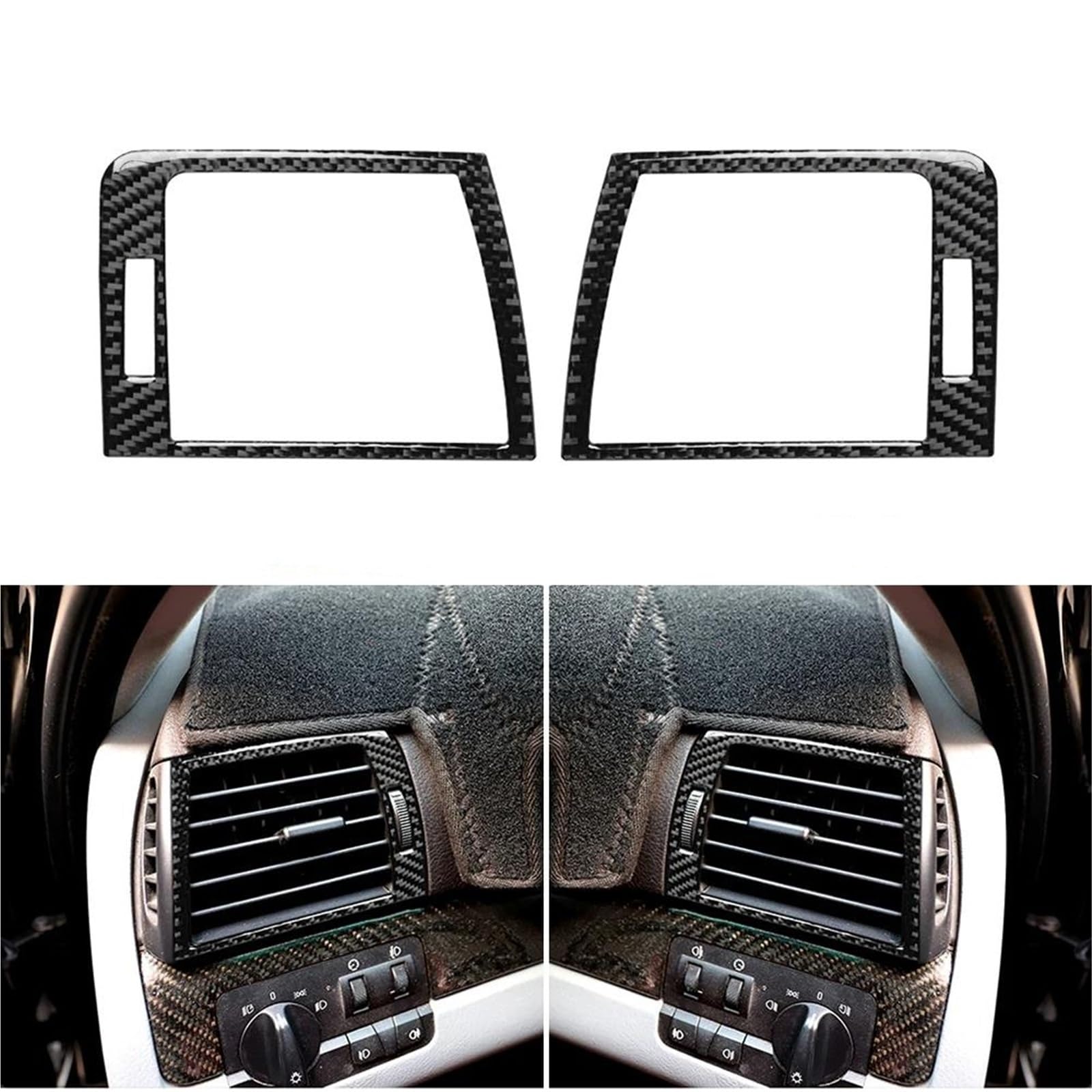 Interieur Dekor Für 3er Für E46 1998-2004 Carbonfasermuster Innenraum-Entlüftungsverkleidung Armaturenbrettaufkleber Interieur TüRverkleidungen Dekor Interieur Dekor Für 3er Für E46 1998-2004 Carbonfasermuster Innenraum-Entlüftungsverkleidung Armaturenbrettaufkleber Interieur TüRverkleidungen Dekor von QFJFBGGH