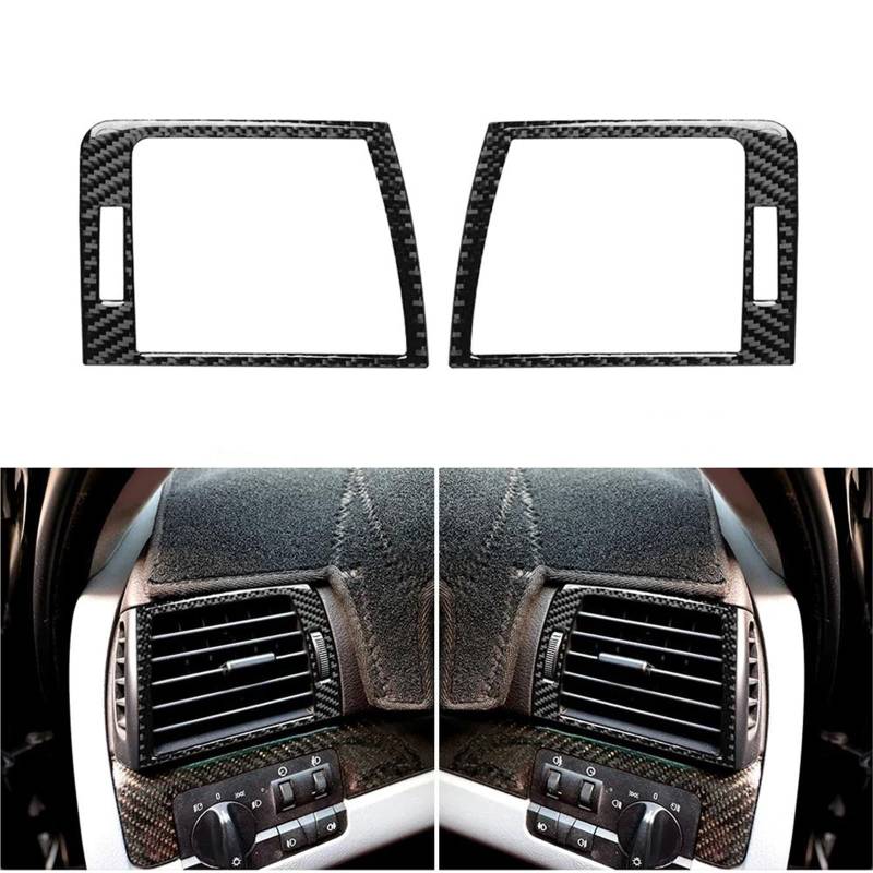 Interieur Dekor Für 3er Für E46 1998-2004 Carbonfasermuster Innenraum-Entlüftungsverkleidung Armaturenbrettaufkleber Interieur TüRverkleidungen Dekor von QFJFBGGH