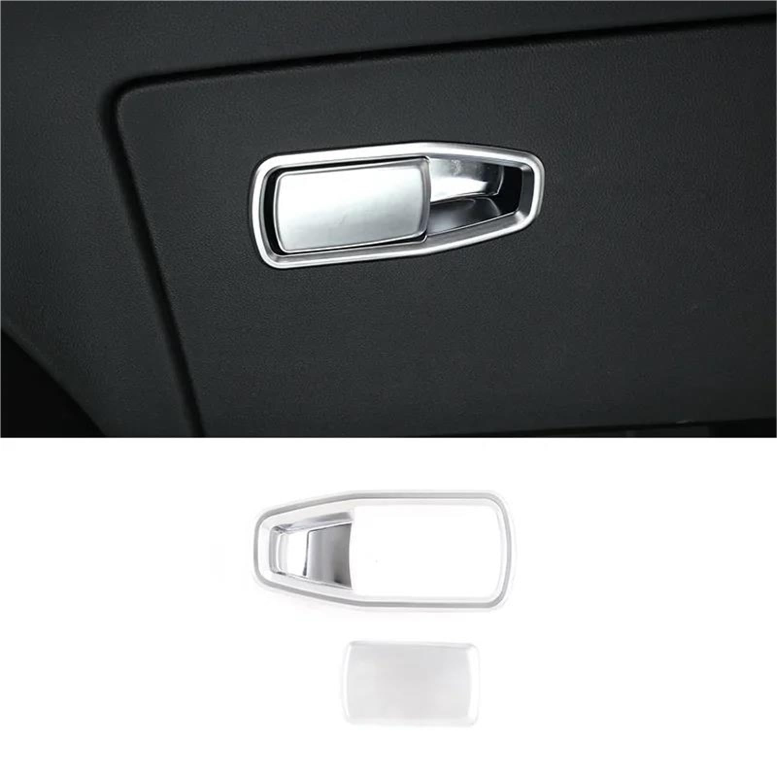 Interieur Dekor Für 3er Für G20 G28 2020-2022 ABS Co-Pilot Passagierhandschuhfach Aufbewahrungsbox Griffverkleidung Interieur TüRverkleidungen Dekor(Silber) von QFJFBGGH