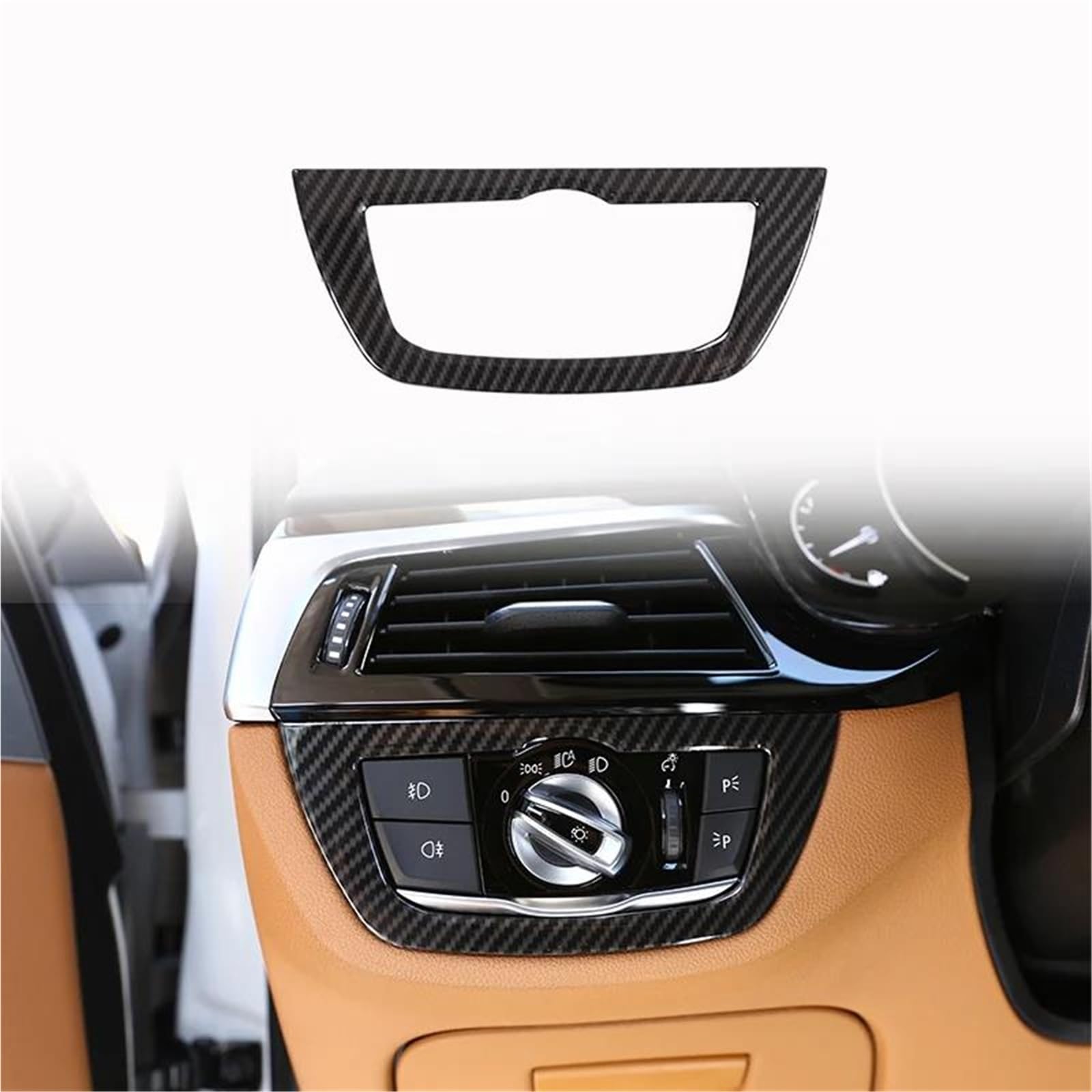 Interieur Dekor Für 5 Series Für G30 2018-2022 Autoaufkleber Lenkrad Schalttafel Türgriffabdeckung Verkleidung Interieur TüRverkleidungen Dekor(Carbon Texture 13) von QFJFBGGH