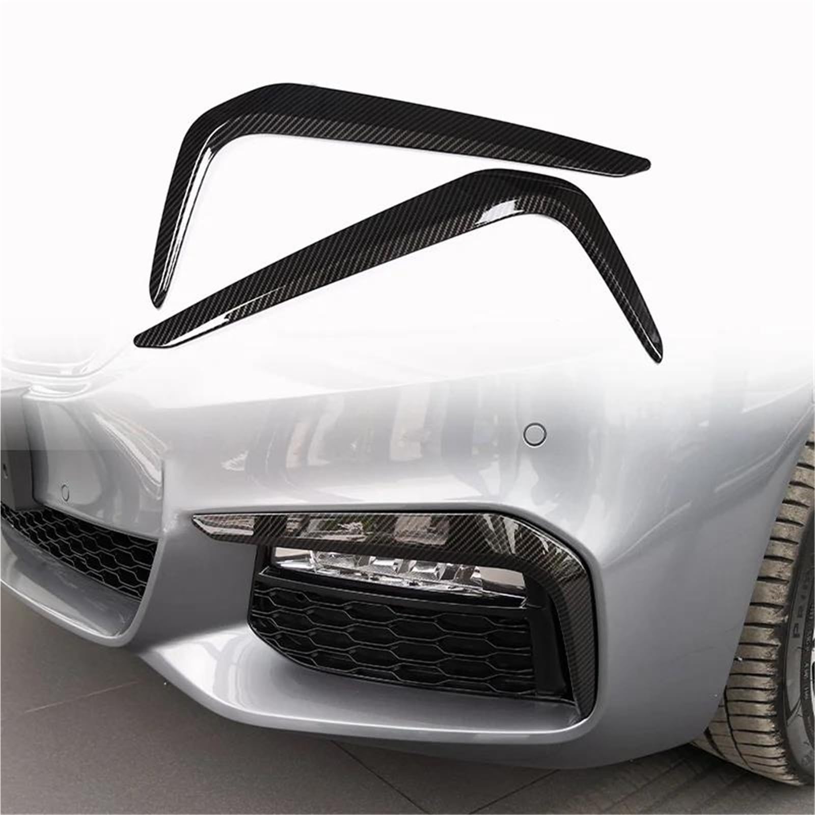 Interieur Dekor Für 5 Series Für G30 2018-2022 Autoaufkleber Lenkrad Schalttafel Türgriffabdeckung Verkleidung Interieur TüRverkleidungen Dekor(Carbon Texture 2) von QFJFBGGH