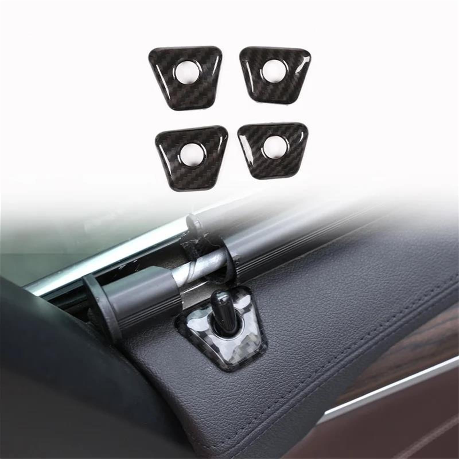 Interieur Dekor Für 5 Series Für G30 2018-2022 Autoaufkleber Lenkrad Schalttafel Türgriffabdeckung Verkleidung Interieur TüRverkleidungen Dekor(Carbon Texture 21) von QFJFBGGH