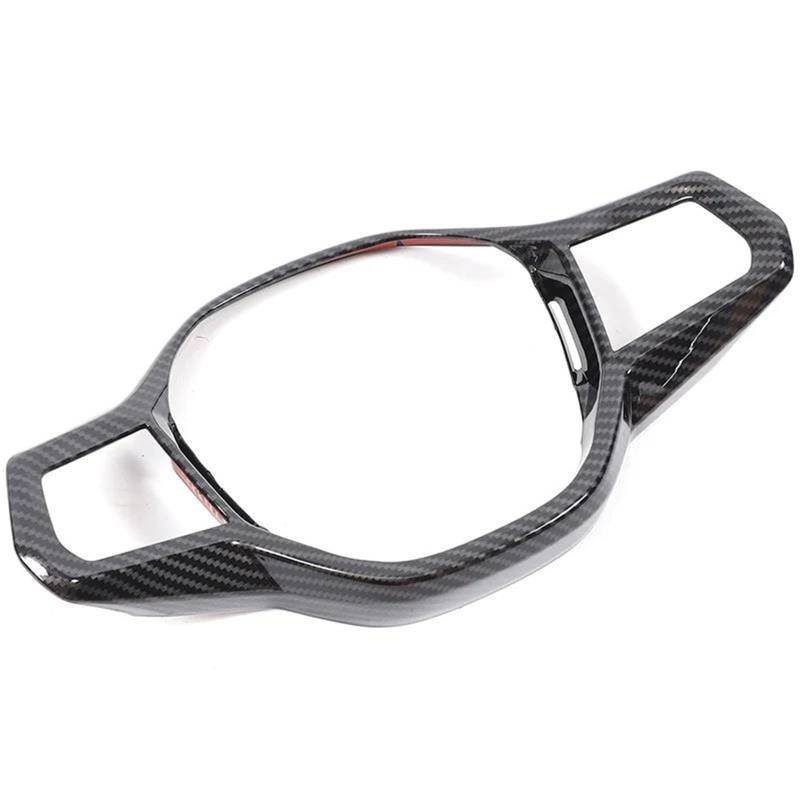 Interieur Dekor Für 5 Series Für G60 2024 2025 ABS Carbon Fiber Pattern Auto Lenkrad Dekorativer Rahmen Interieur TüRverkleidungen Dekor von QFJFBGGH