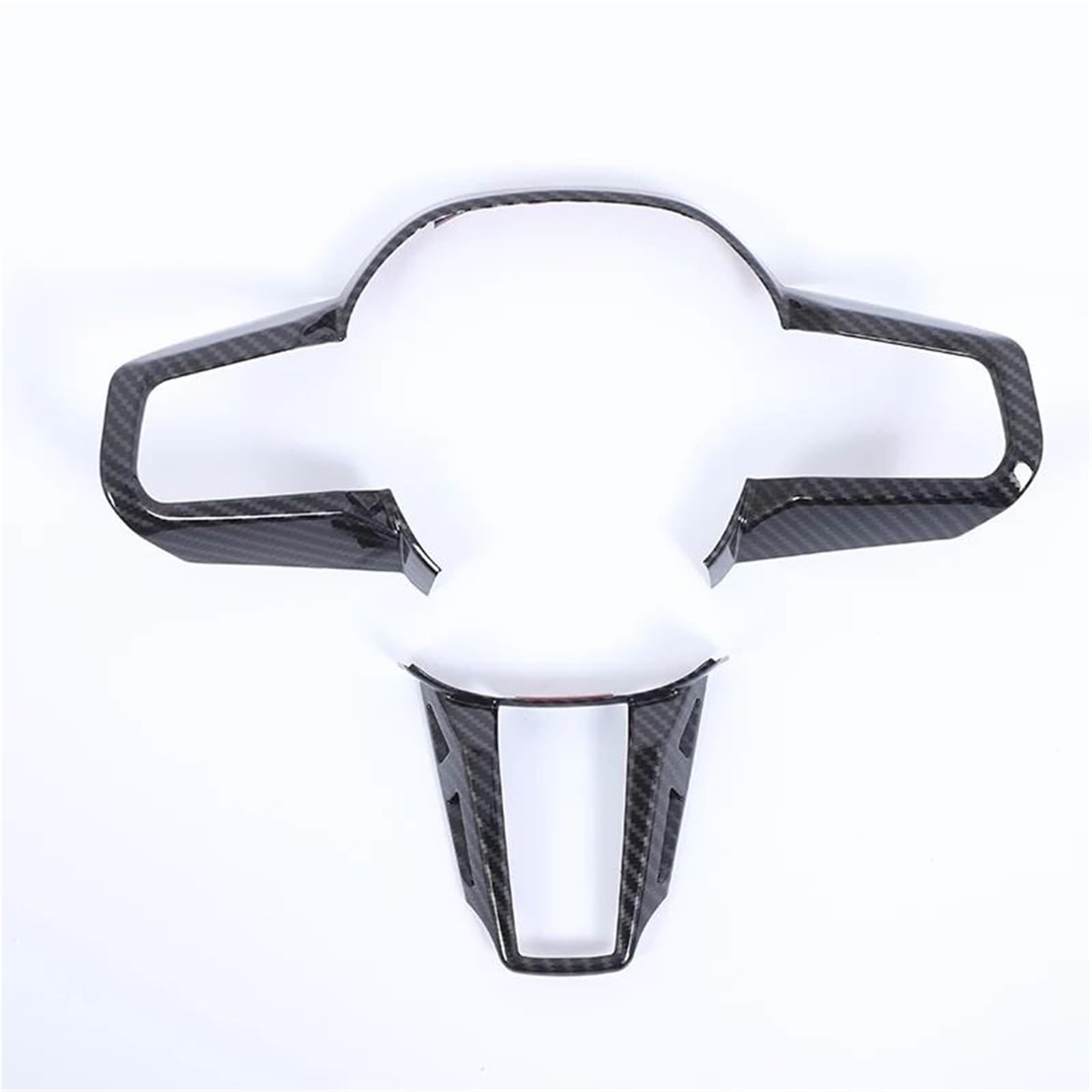 Interieur Dekor Für 5 Series Für G60 2024 2025 ABS Carbon Fiber Texture Auto Lenkrad Rahmen Abdeckung Trim Aufkleber Interieur TüRverkleidungen Dekor(Carbon Texture) von QFJFBGGH