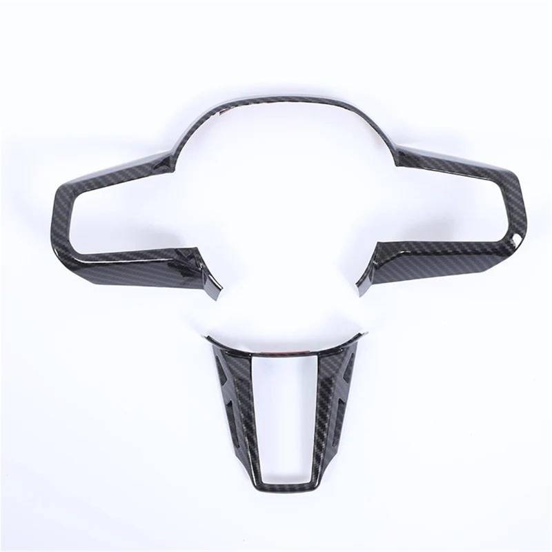Interieur Dekor Für 5 Series Für G60 2024 2025 ABS Carbon Fiber Texture Auto Lenkrad Rahmen Abdeckung Trim Aufkleber Interieur TüRverkleidungen Dekor(Carbon Texture) von QFJFBGGH