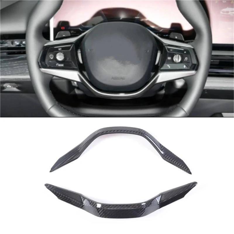Interieur Dekor Für 5er Für G60 2024 Kohlefaser-Autolenkrad-Dekorabdeckung Innenzubehör Interieur TüRverkleidungen Dekor von QFJFBGGH