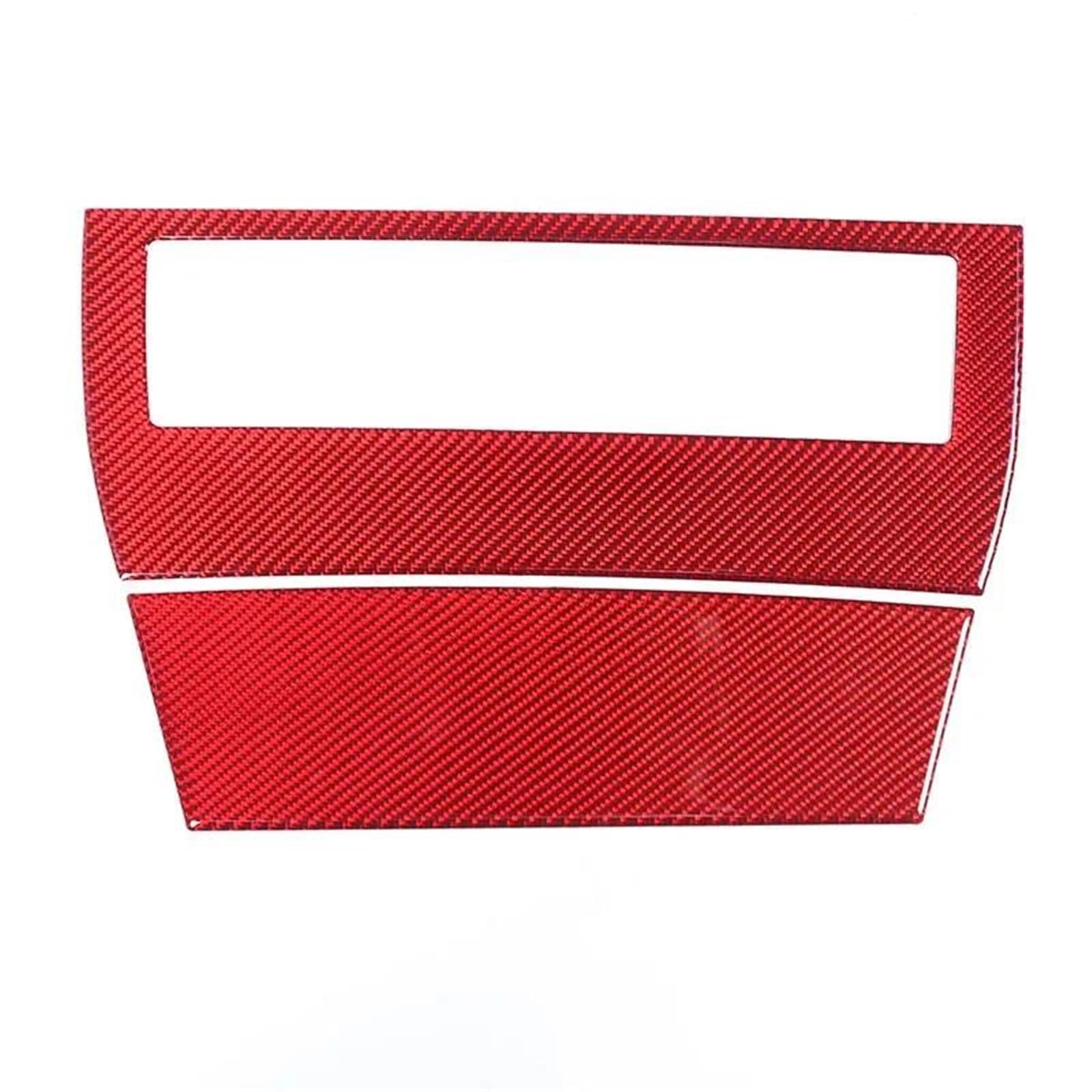 Interieur Dekor Für 6er Für M6 E63 E64 2004-2010 Auto Zentrale Luftauslass-Entlüftungsblende Abdeckung Zieraufkleber Interieur TüRverkleidungen Dekor(Rot) von QFJFBGGH