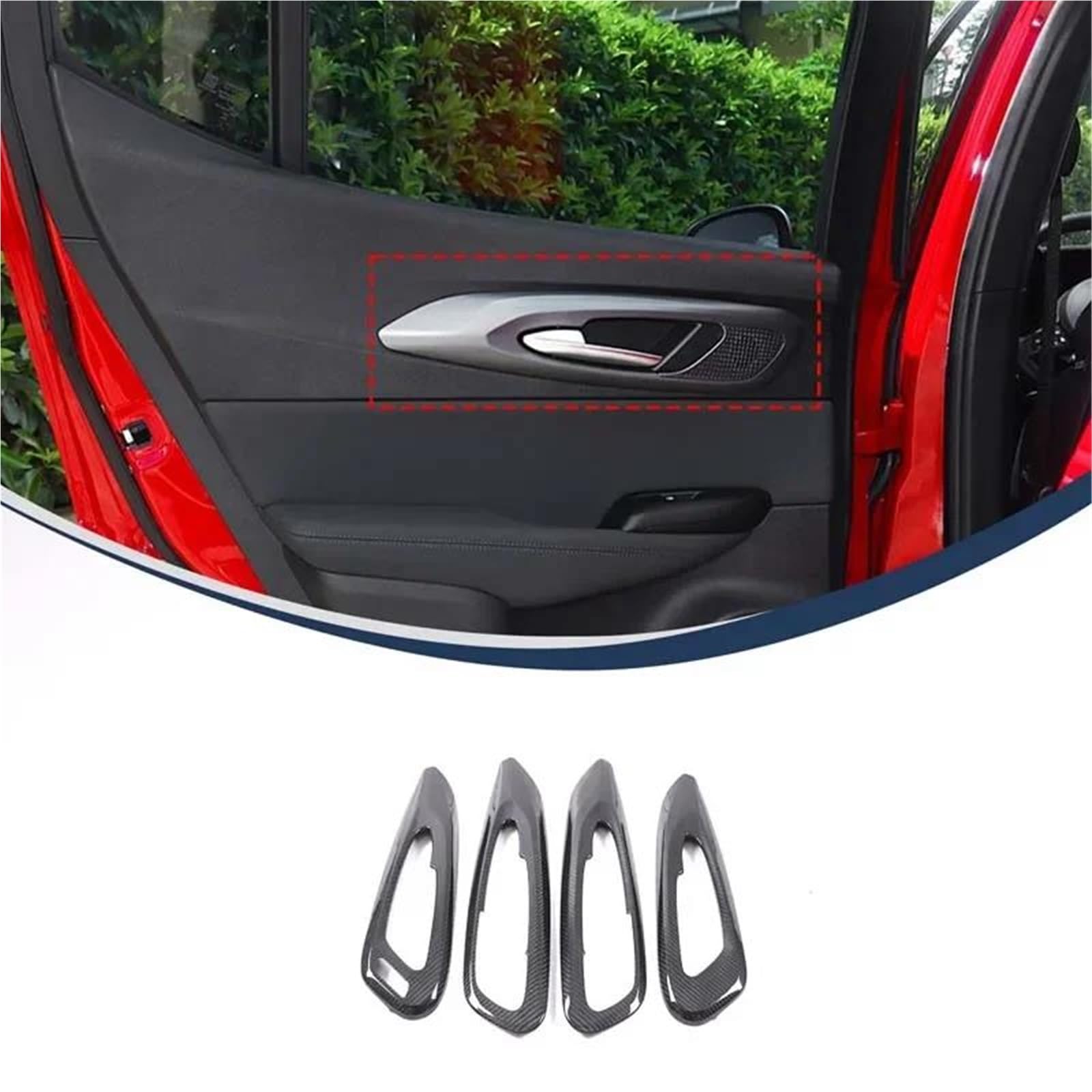 Interieur Dekor Für Alfa Für Romeo Für Tonale 965 2022-2024 Carbon Fiber Auto Innentürgriff Rahmenabdeckung Trim Interieur TüRverkleidungen Dekor Interieur Dekor Für Alfa Für Romeo Für Tonale 965 2022-2024 Carbon Fiber Auto Innentürgriff Rahmenabdeckung Trim Interieur TüRverkleidungen Dekor von QFJFBGGH