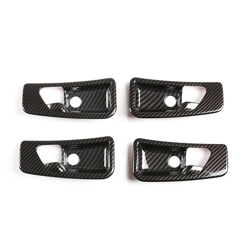 Interieur Dekor Für Benz Für G-Klasse Für W463 2007-2018 ABS Chrom Auto Innentürgriff Schüssel Dekoration Abdeckung Aufkleber Interieur TüRverkleidungen Dekor(Carbon Texture) von QFJFBGGH