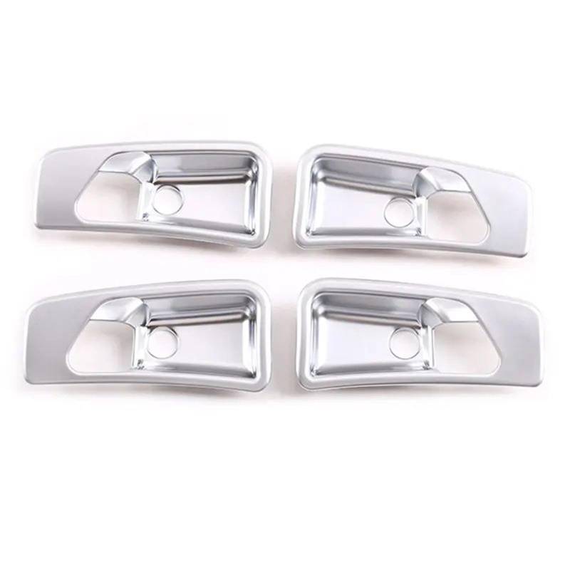 Interieur Dekor Für Benz Für G-Klasse Für W463 2007-2018 ABS Chrom Auto Innentürgriff Schüssel Dekoration Abdeckung Aufkleber Interieur TüRverkleidungen Dekor(Silber) von QFJFBGGH
