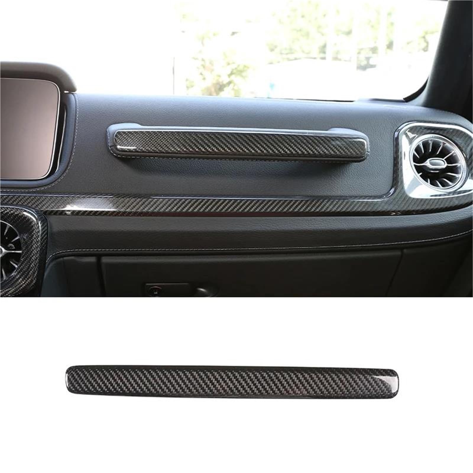 Interieur Dekor Für Benz Für G-Klasse Für W463 G350 400 G55 G63 2008-2020 Copilot Griff Armlehne Abdeckung Dekorativer Aufkleber Interieur TüRverkleidungen Dekor(2019-2020) von QFJFBGGH