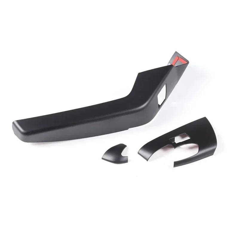 Interieur Dekor Für Chevy Für Corvette C7 2014-2019 ABS Carbon Fiber Muster Auto Glas Lift Schalter Rahmen Auto Innen Interieur TüRverkleidungen Dekor(Matte Black) von QFJFBGGH