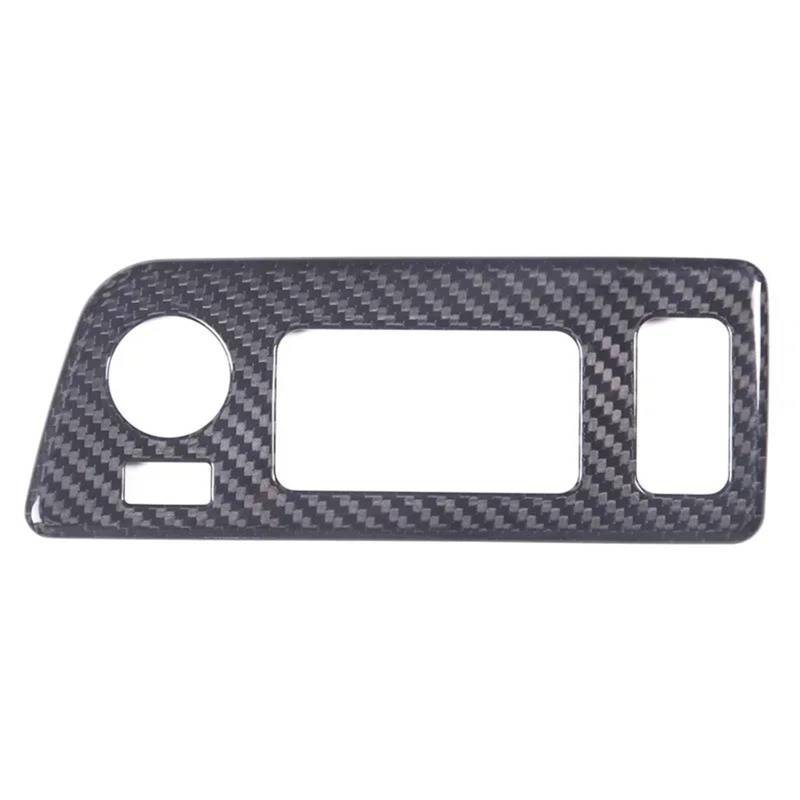 Interieur Dekor Für Chevy Für Corvette C7 2014-2019 Carbon Fiber Muster Auto Styling Scheinwerfer Schalter Taste Rahmen Aufkleber Interieur TüRverkleidungen Dekor(Schwarz) von QFJFBGGH