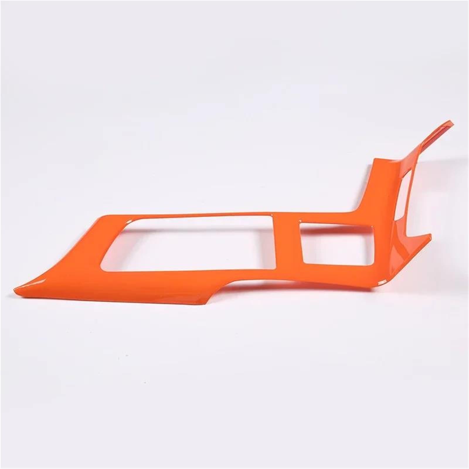 Interieur Dekor Für Chevy Für Corvette C7 Z06 2014-2019 ABS Auto Zentrale Steuerung Getränkehalter Panel Rahmen Aufkleber Interieur TüRverkleidungen Dekor(Orange) von QFJFBGGH