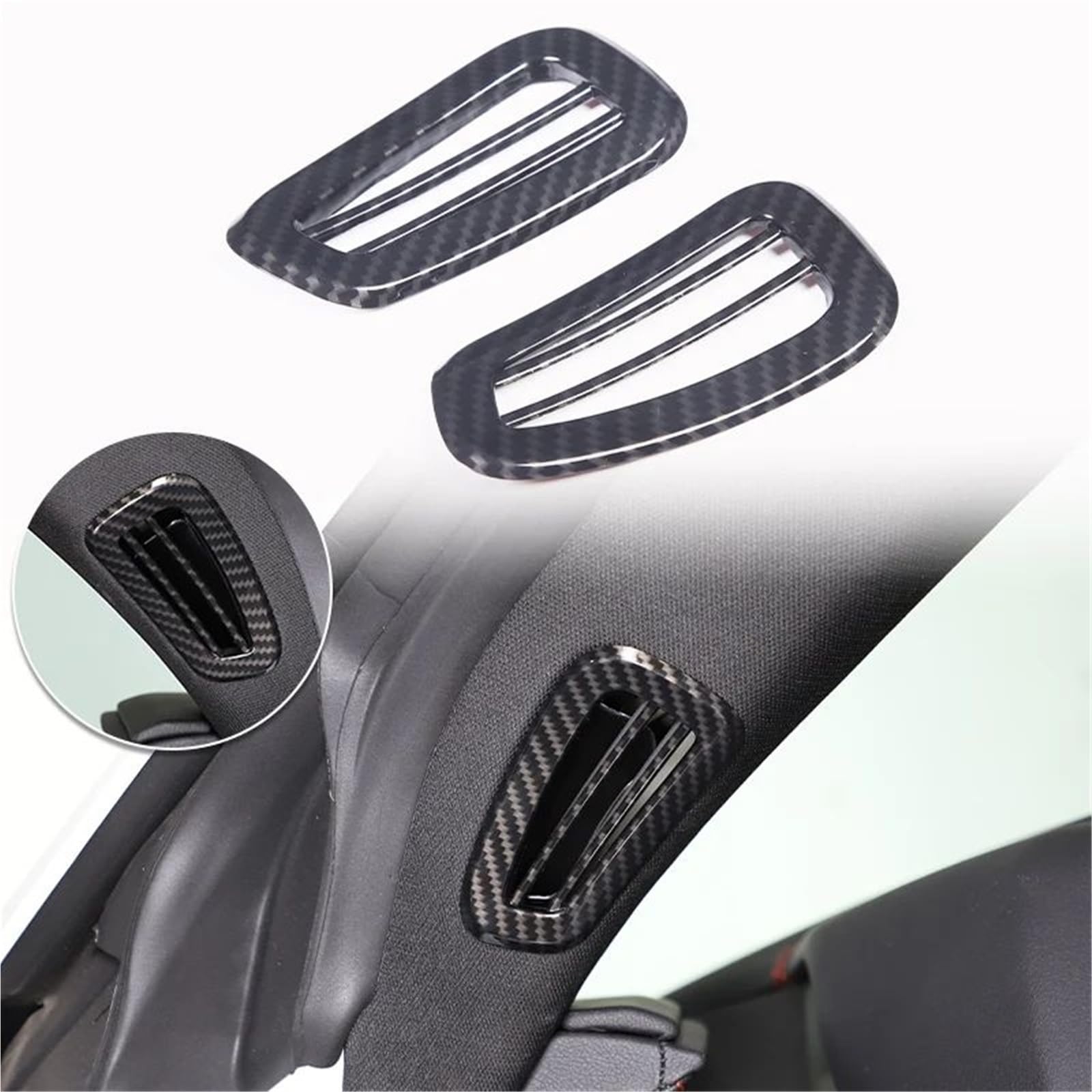 Interieur Dekor Für Chevy Für Corvette C8 2020-2024 Auto ABS Autokonsole Gangschaltung Panel Abdeckung Tür Armlehne Zieraufkleber Interieur TüRverkleidungen Dekor(Carbon Texture 10) von QFJFBGGH