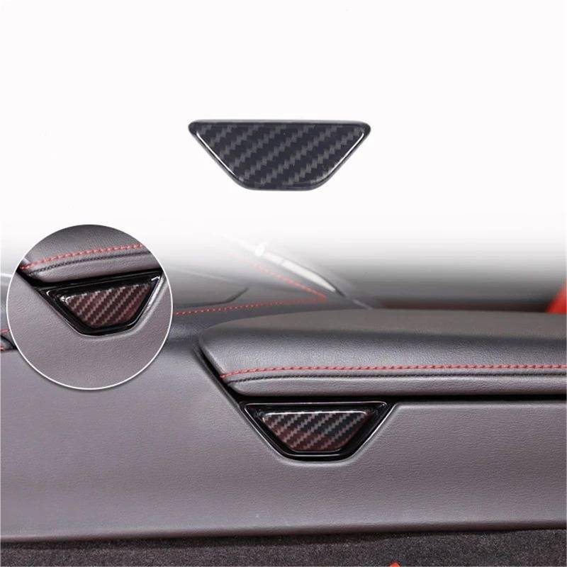 Interieur Dekor Für Chevy Für Corvette C8 2020-2024 Auto ABS Autokonsole Gangschaltung Panel Abdeckung Tür Armlehne Zieraufkleber Interieur TüRverkleidungen Dekor(Carbon Texture 13) von QFJFBGGH
