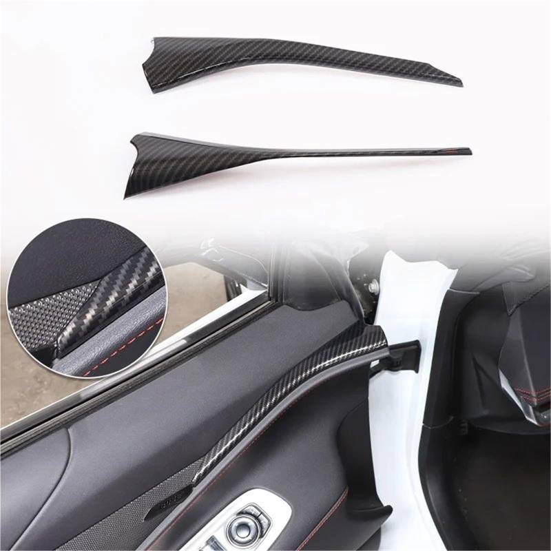 Interieur Dekor Für Chevy Für Corvette C8 2020-2024 Auto ABS Autokonsole Gangschaltung Panel Abdeckung Tür Armlehne Zieraufkleber Interieur TüRverkleidungen Dekor(Carbon Texture 39) von QFJFBGGH