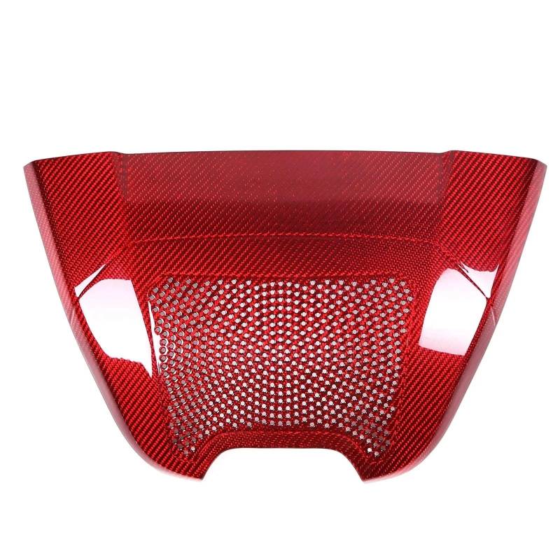 Interieur Dekor Für Chevy Für Corvette Für C8 Z51 Z06 2020+ Hecklautsprecher Obere Abdeckung Verkleidung Carbon Fiber Interieur Interieur TüRverkleidungen Dekor(Electric Red) von QFJFBGGH
