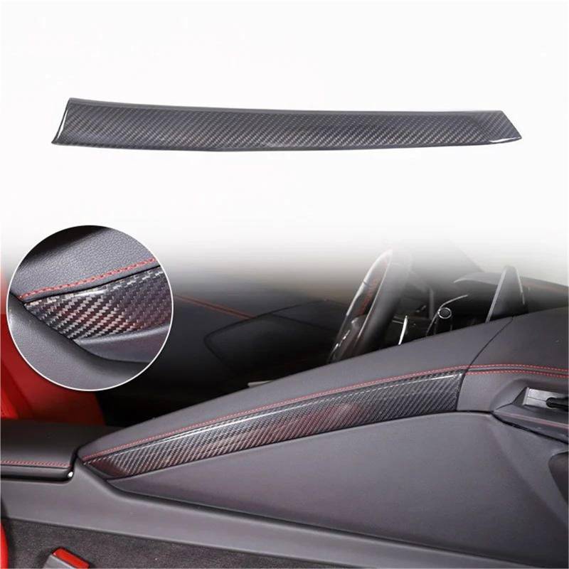 Interieur Dekor Für Chevy Für Corvette Für C8 Z51 Z06 2020-2024 Auto Styling Center Control Dekoration Streifen Aufkleber Interieur TüRverkleidungen Dekor(Schwarz) von QFJFBGGH