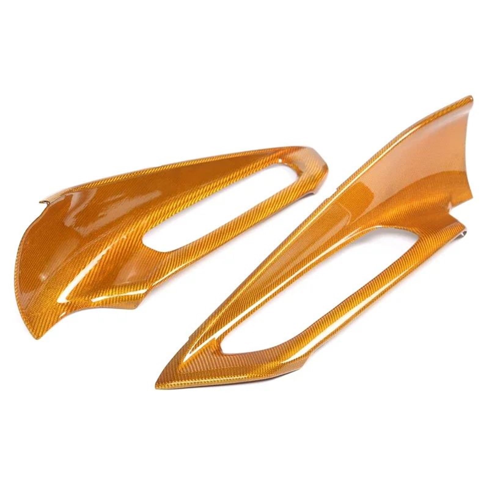Interieur Dekor Für Chevy Für Corvette Für C8 Z51 Z06 2020-2024 Autofensterheber-Steuerschalterknopfrahmenabdeckungsverkleidung Interieur TüRverkleidungen Dekor(Carbon Gold) von QFJFBGGH