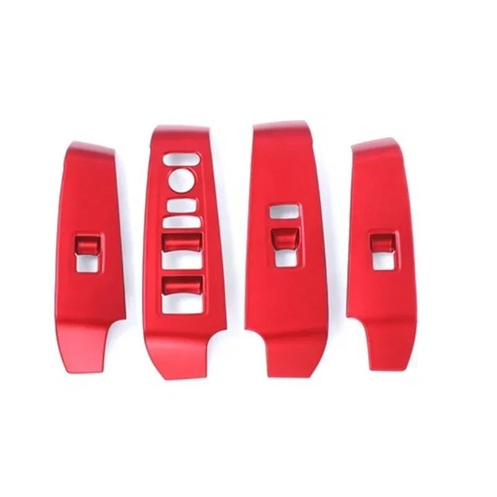 Interieur Dekor Für Civic 11. Generation 2022–2025 ABS Carbon Muster Auto Tür Fenster Glas Lift Panel Schalter Taste Abdeckung Innen Interieur TüRverkleidungen Dekor(Red LHD) von QFJFBGGH
