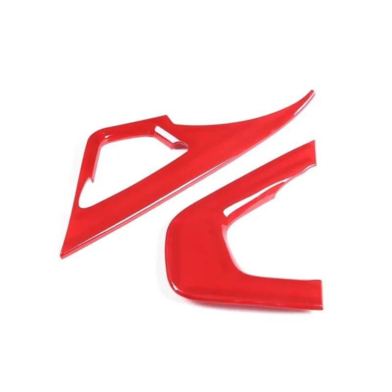 Interieur Dekor Für Corvette Für C7 Z06 2014-2019 ABS Car Center Control Griff Dekorativer Rahmen Aufkleber Autoinnenraum Interieur TüRverkleidungen Dekor(Rot) von QFJFBGGH