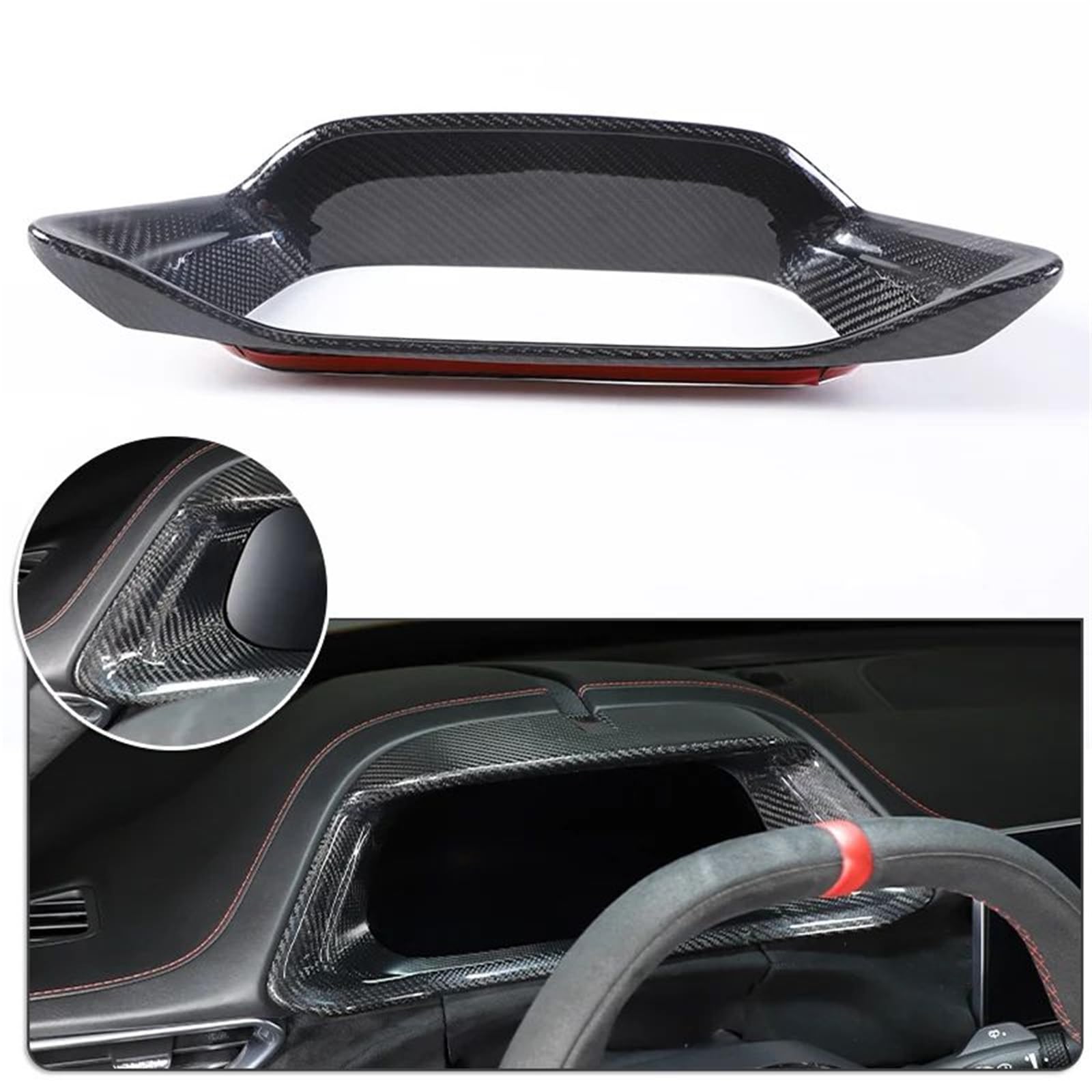 Interieur Dekor Für Emira Für Coupe 2021-2023 Carbon Fiber Konsole Abdeckung Dashboard Rahmen Trim Auto Innen Zubehör Interieur TüRverkleidungen Dekor(Style 1) von QFJFBGGH