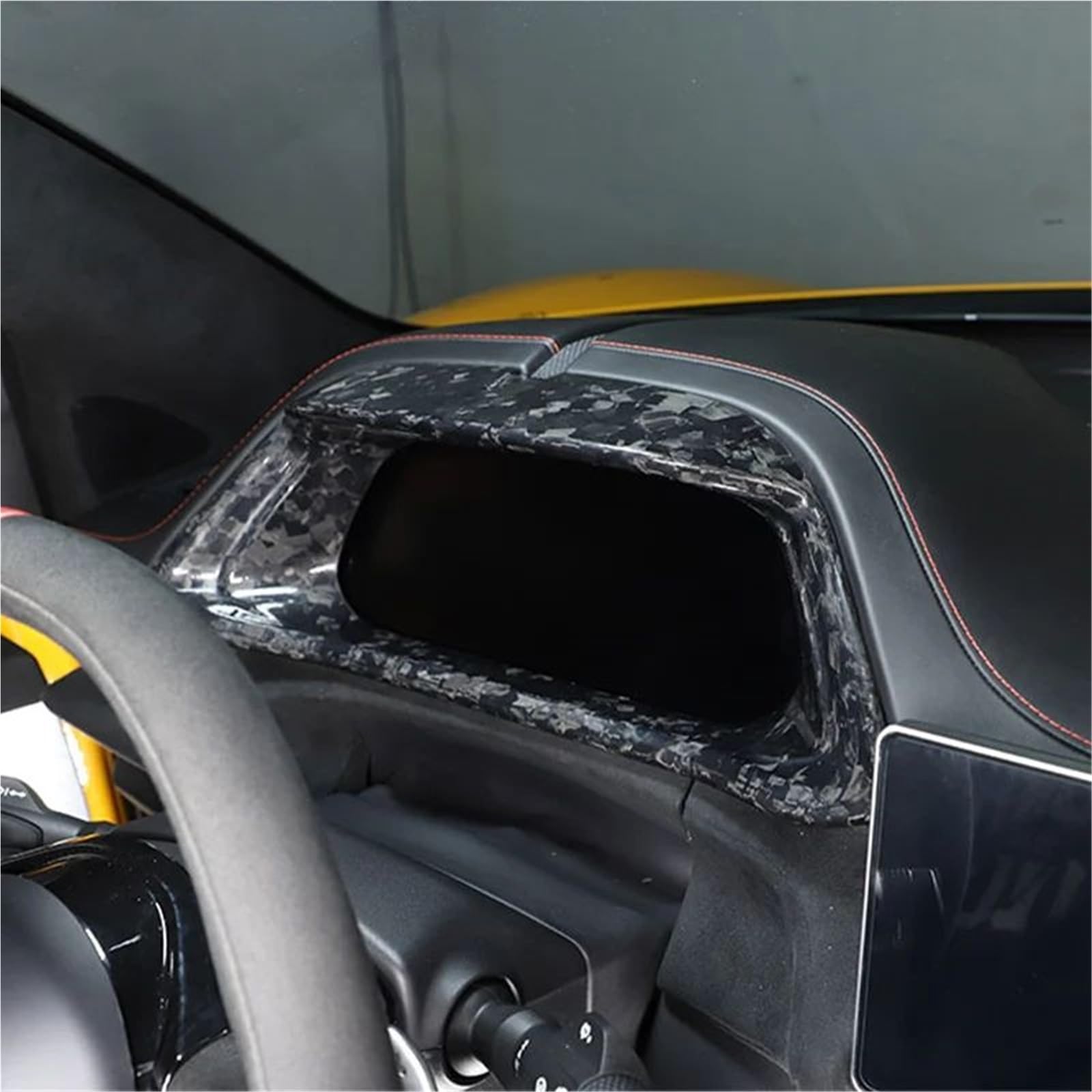 Interieur Dekor Für Emira Für Coupe 2021-2023 Carbon Fiber Konsole Abdeckung Dashboard Rahmen Trim Auto Innen Zubehör Interieur TüRverkleidungen Dekor(Style 4) von QFJFBGGH