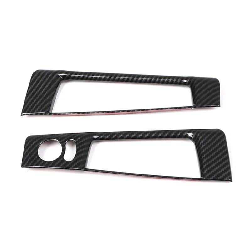 Interieur Dekor Für Fiat Für 500 2010-2022 Auto ABS Rückspiegel Einstellung Schalter Rahmen Abdeckung Innere Schutz Trim Interieur TüRverkleidungen Dekor(Carbon Texture) von QFJFBGGH