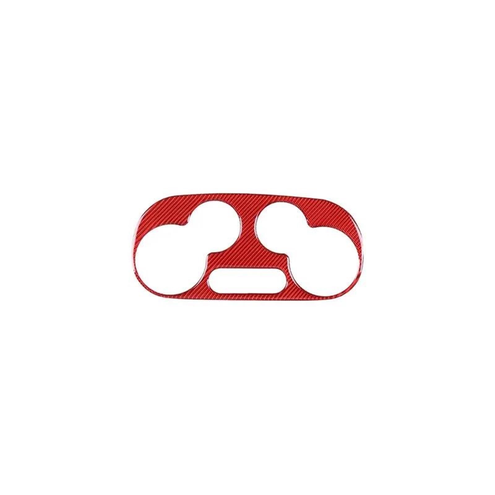 Interieur Dekor Für Fiat Für 500 2011-2019 Auto Styling Klimaanlage Schalter Panel Rahmen Aufkleber Innen Zubehör Interieur TüRverkleidungen Dekor(Rot) von QFJFBGGH