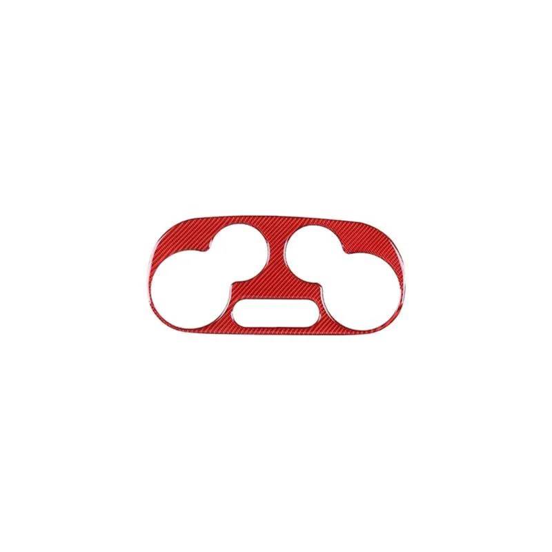 Interieur Dekor Für Fiat Für 500 2011-2019 Auto Styling Klimaanlage Schalter Panel Rahmen Aufkleber Innen Zubehör Interieur TüRverkleidungen Dekor(Rot) von QFJFBGGH