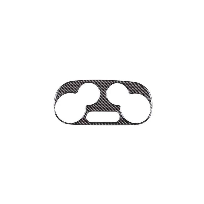 Interieur Dekor Für Fiat Für 500 2011-2019 Auto Styling Klimaanlage Schalter Panel Rahmen Aufkleber Innen Zubehör Interieur TüRverkleidungen Dekor(Schwarz) von QFJFBGGH