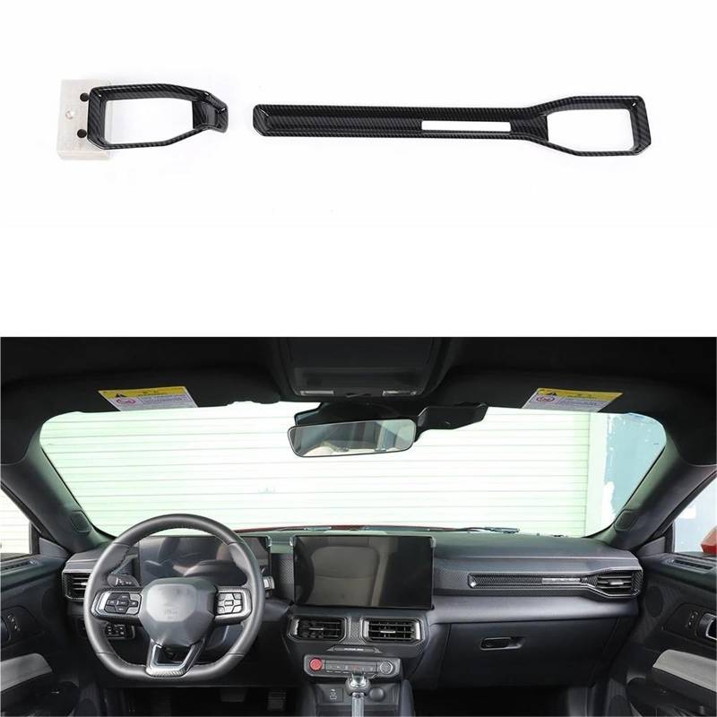 Interieur Dekor Für Ford Für Mustang 2014 Auto Armaturenbrett Dekoration Abdeckung Trim ABS Kunststoff Aufkleber Innenausstattung Interieur TüRverkleidungen Dekor von QFJFBGGH