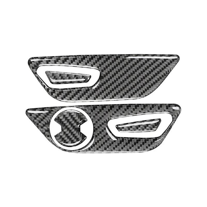 Interieur Dekor Für Ford Für Mustang Carbon Fiber Muster Sitz Einstellung Dekorative Rahmen Aufkleber Innen Interieur TüRverkleidungen Dekor(RHD) von QFJFBGGH