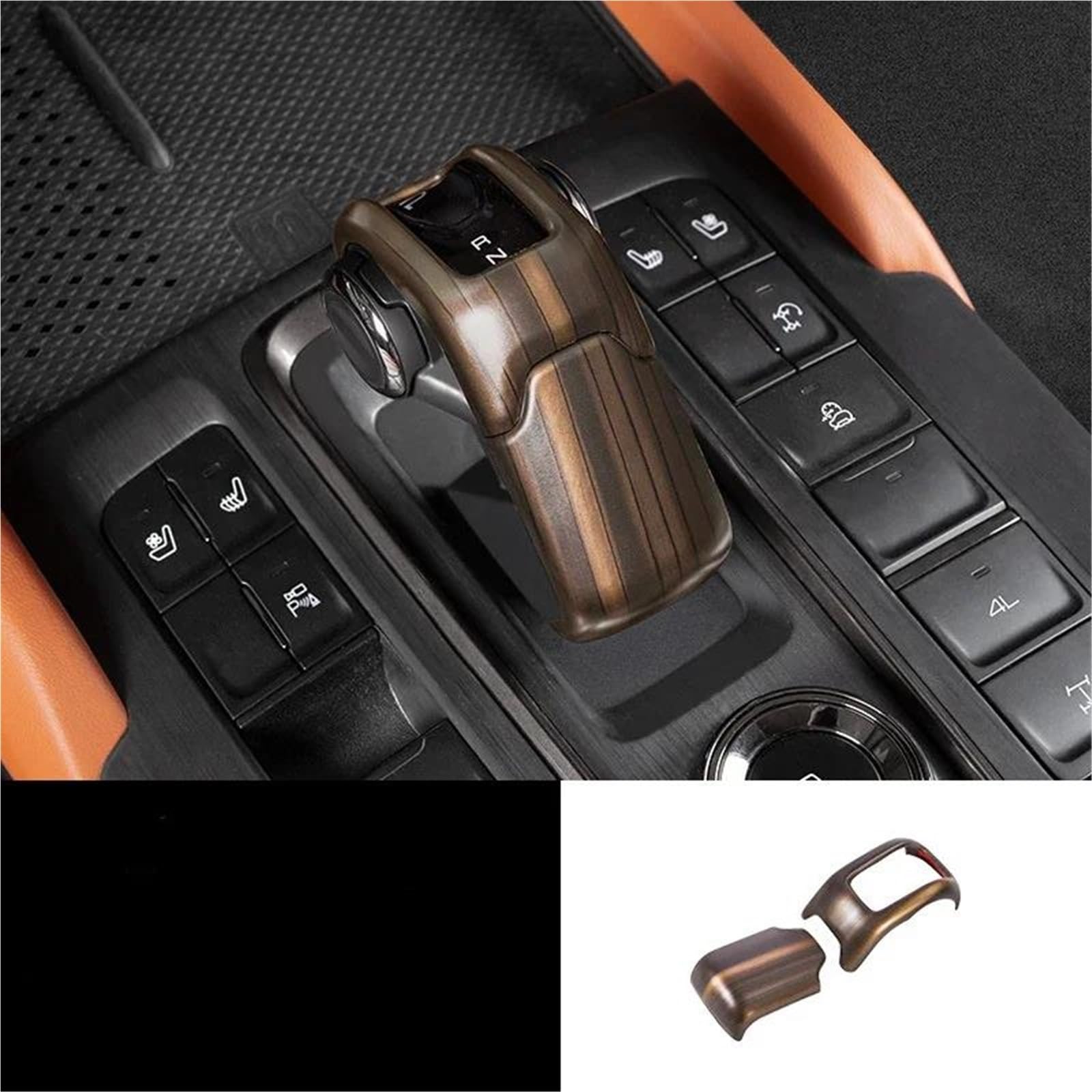 Interieur Dekor Für H9 2024-2025 Pfirsich Holzmaserung Getriebe Shift Panel Trim Fenster Glas Lift Taste Schalter Trim Abdeckung Interieur TüRverkleidungen Dekor(Style 1) von QFJFBGGH