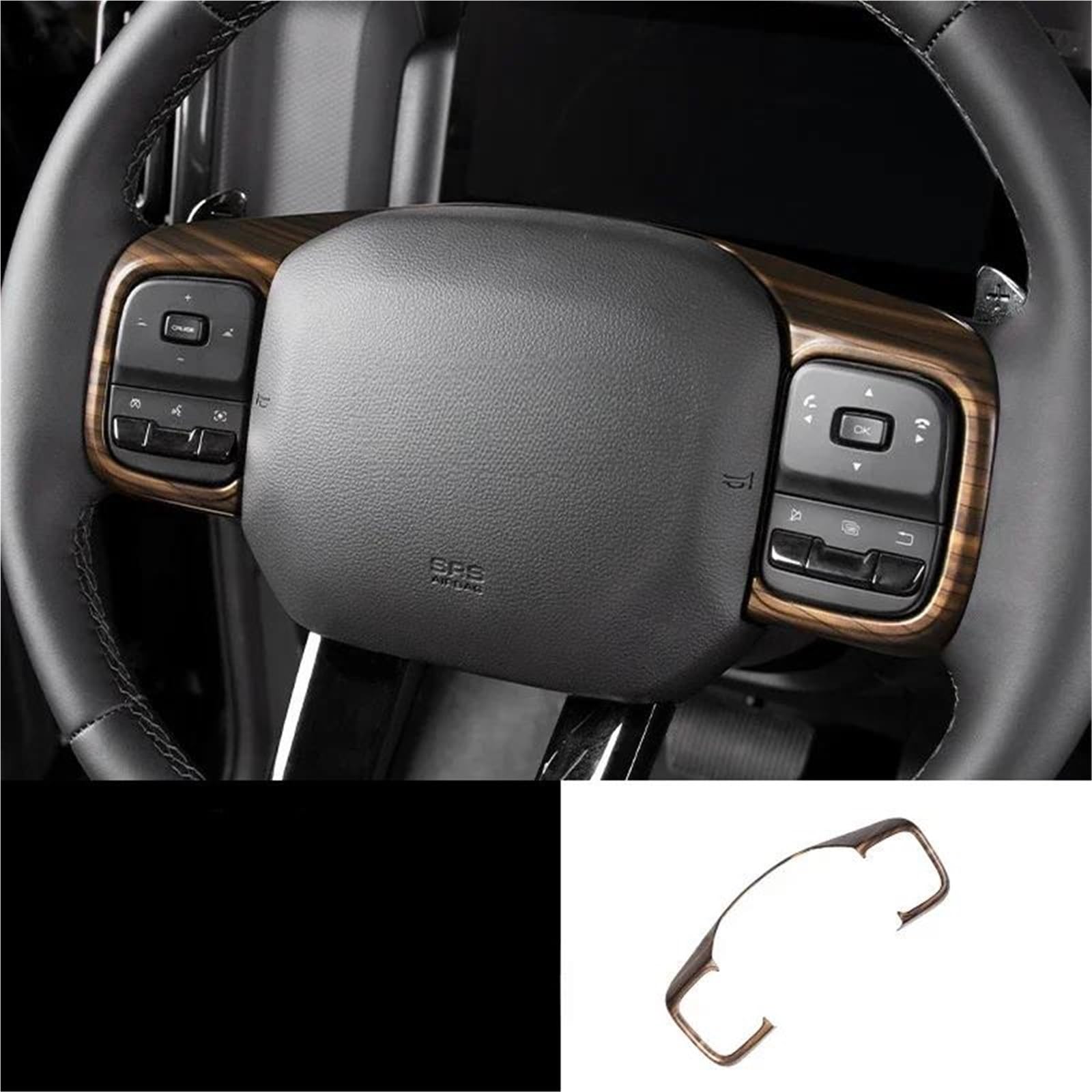 Interieur Dekor Für H9 2024-2025 Pfirsich Holzmaserung Getriebe Shift Panel Trim Fenster Glas Lift Taste Schalter Trim Abdeckung Interieur TüRverkleidungen Dekor(Style 5) von QFJFBGGH
