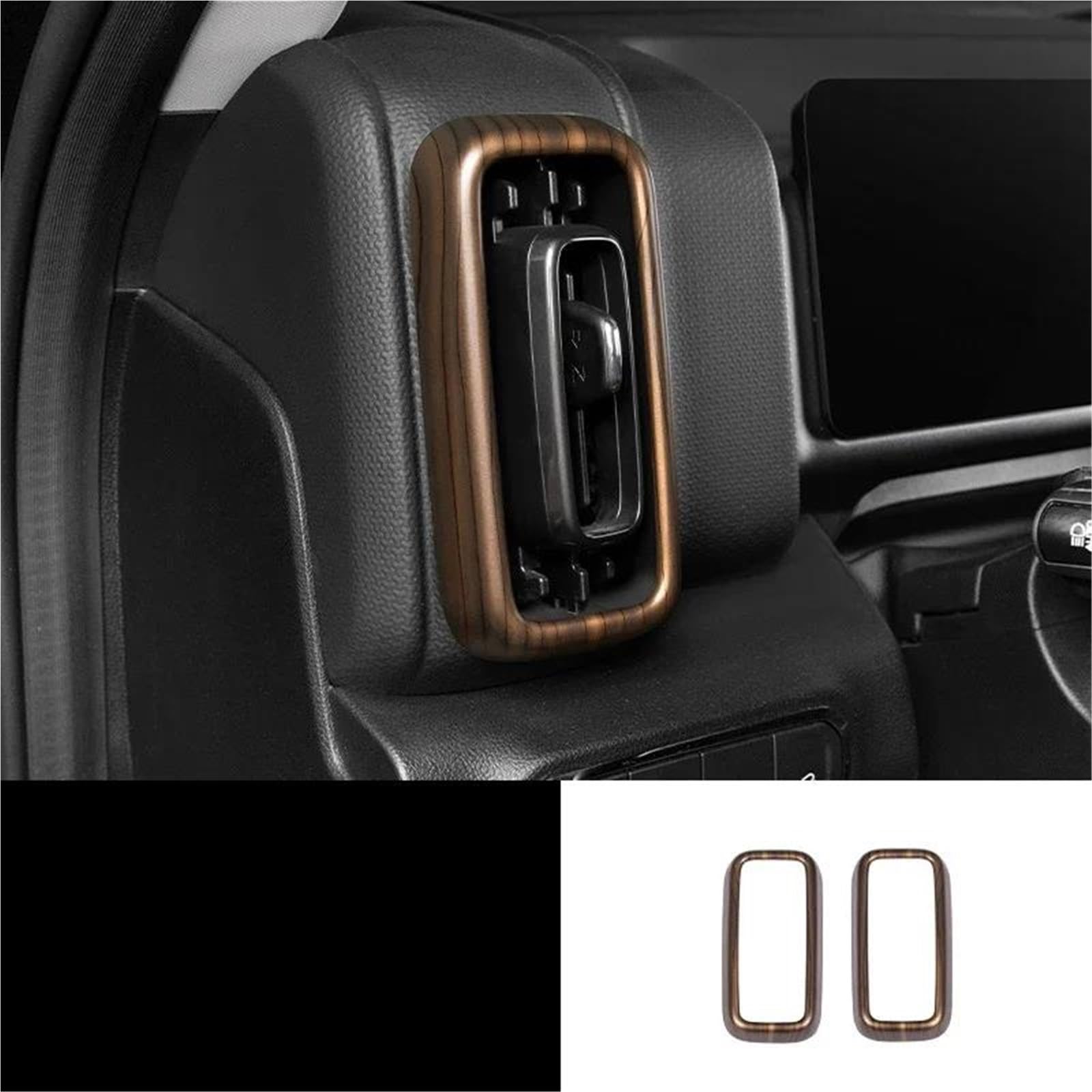 Interieur Dekor Für H9 2024-2025 Pfirsich Holzmaserung Getriebe Shift Panel Trim Fenster Glas Lift Taste Schalter Trim Abdeckung Interieur TüRverkleidungen Dekor(Style 8) von QFJFBGGH