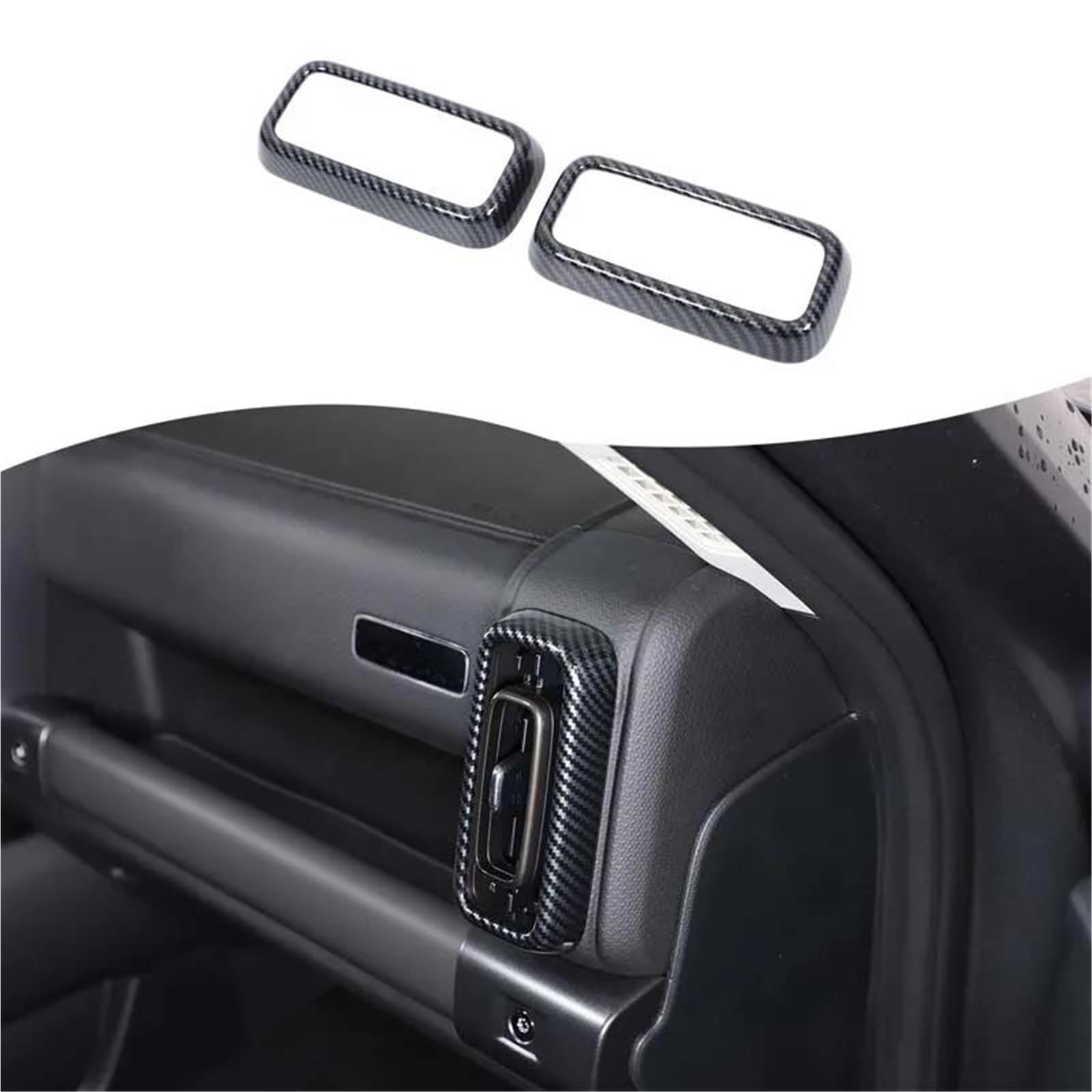 Interieur Dekor Für Haval Für H9 2nd 2024 2025 ABS Carbon Muster Auto Center Shift Panel Lenkräder Spiegel Dekor Interieur TüRverkleidungen Dekor(Carbon pattern 5) von QFJFBGGH