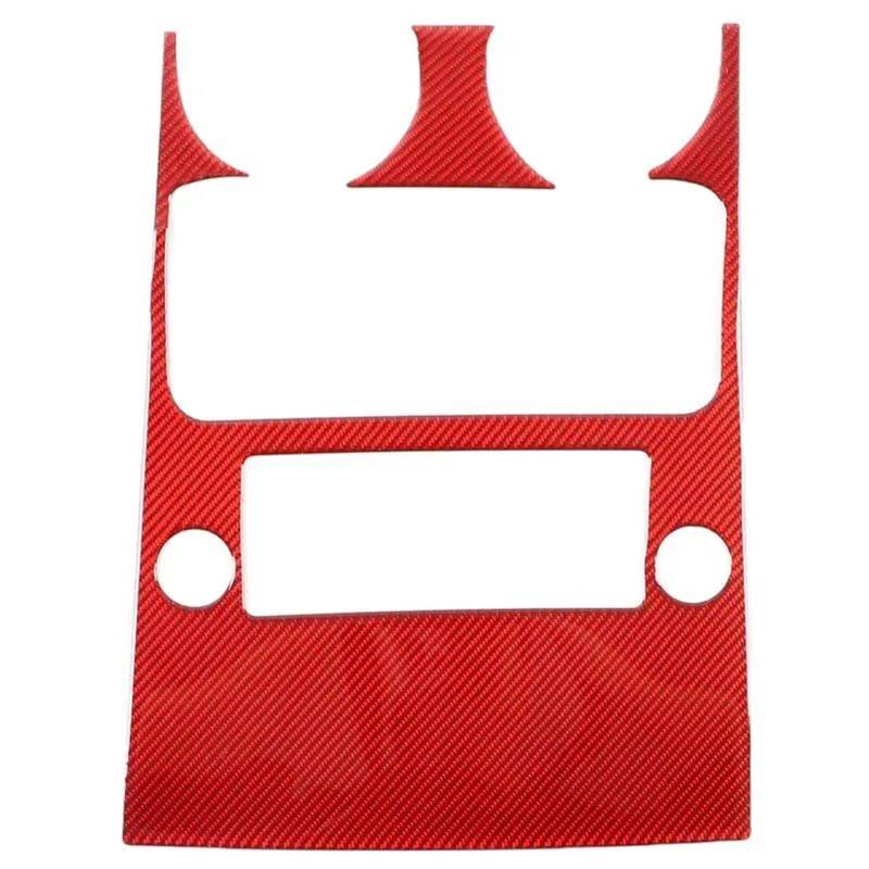 Interieur Dekor Für Hummer Für H2 2003-2007 Auto Hinten Auspuff Air Vent Panel Dekorative Aufkleber Weiche Carbon Faser Innen Interieur TüRverkleidungen Dekor(Rot) von QFJFBGGH