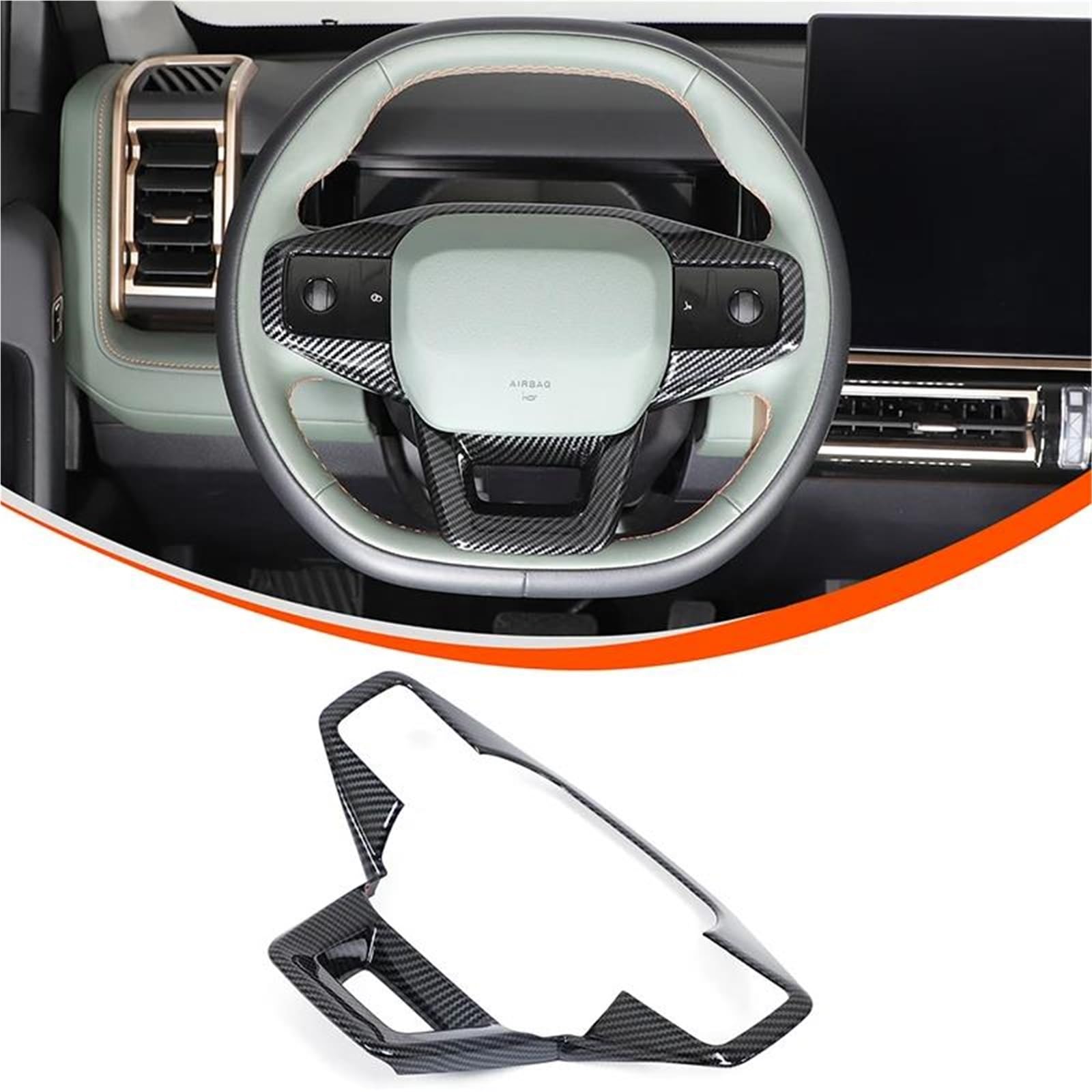 Interieur Dekor Für Jaecoo J6 Für Icar 03 Innentürgriff Schalthebel Panel Lenkradabdeckung Kohlefasermuster Interieur TüRverkleidungen Dekor(Carbon Texture 7) von QFJFBGGH