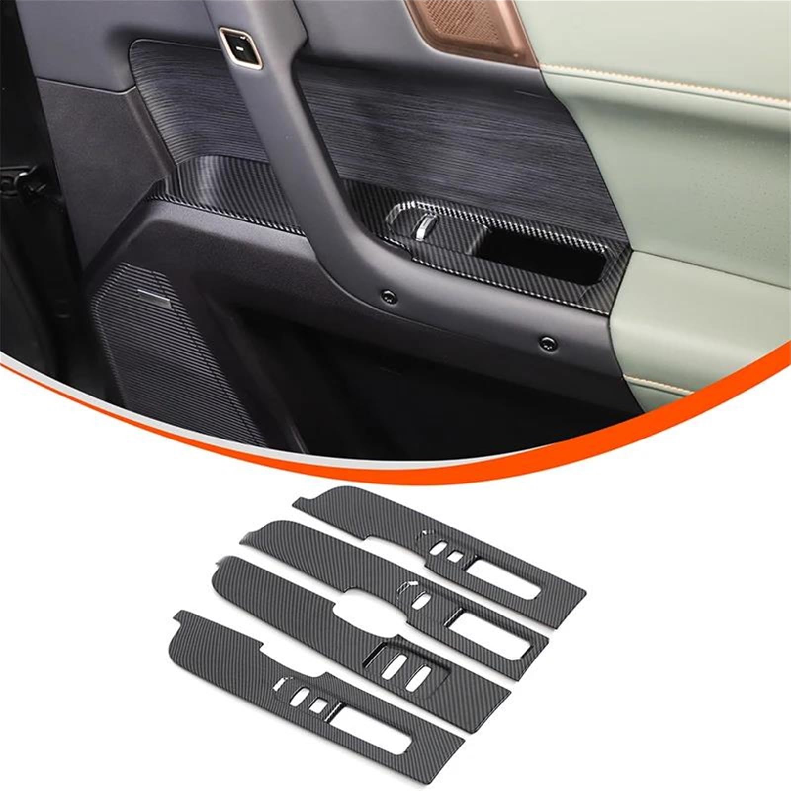Interieur Dekor Für Jaecoo J6 Für Icar 03 Innentürgriff Schalthebel Panel Lenkradabdeckung Kohlefasermuster Interieur TüRverkleidungen Dekor(Carbon Texture 8) von QFJFBGGH