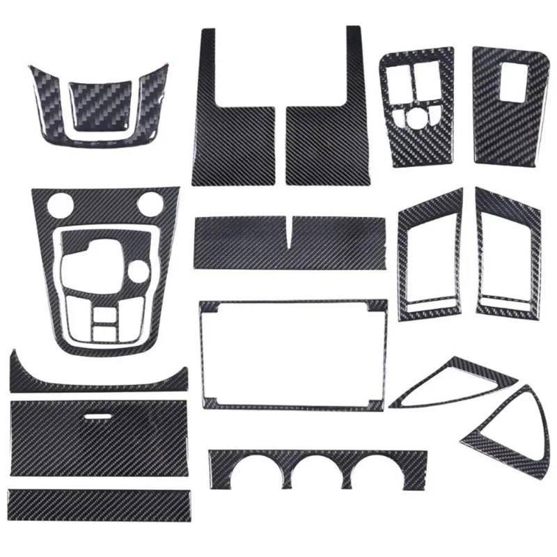 Interieur Dekor Für Jaguar Für F-Type 2013-2022 Weiche Kohlefaser Mittelkonsole Verkleidung Abdeckung Verkleidung Aufkleber Set Kit Interieur TüRverkleidungen Dekor von QFJFBGGH