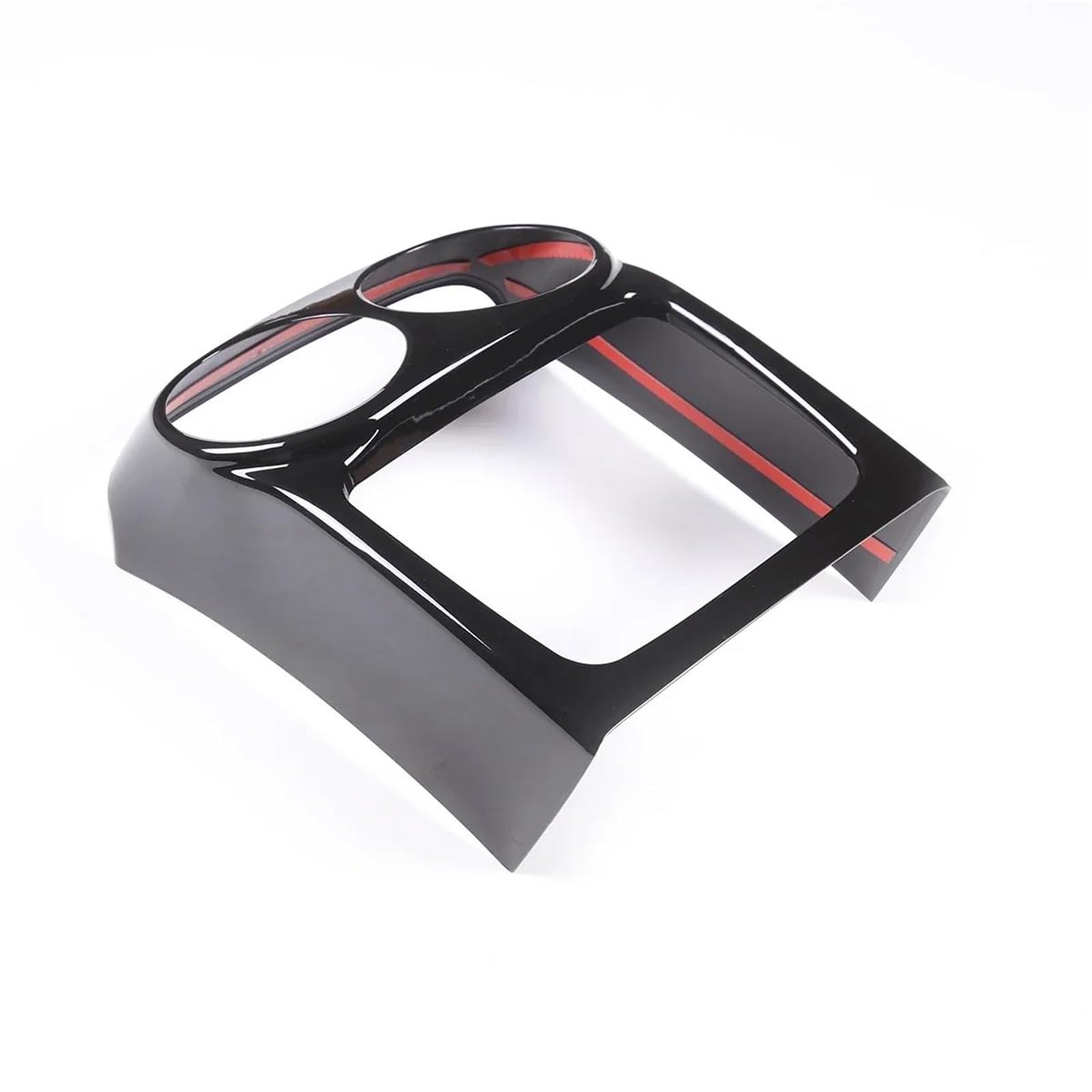 Interieur Dekor Für Jaguar Für XJ 2010-2019 ABS Auto Hecklüftungsöffnung Kick-Proof Anti-Kick-Panel Rahmenabdeckung Zieraufkleber Interieur TüRverkleidungen Dekor(Schwarz) von QFJFBGGH