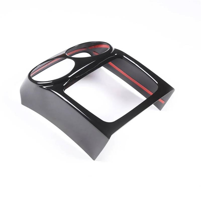 Interieur Dekor Für Jaguar Für XJ 2010-2019 ABS Auto Hecklüftungsöffnung Kick-Proof Anti-Kick-Panel Rahmenabdeckung Zieraufkleber Interieur TüRverkleidungen Dekor(Schwarz) von QFJFBGGH